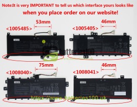 High quality 7.3v or 7.6V 4110mAh asus p1504fa laptop batteries image 1